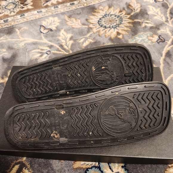 Sensi Black Sandals Square Toe Flip-Flops US 10 Italy - Picture 5 of 5